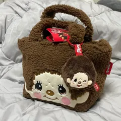 モンチッチ フリース ボア 保冷 ランチバッグ