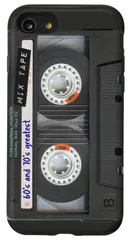 【在庫処分】SE (2020) iPhone / 7 スマホケース / 8 レトロカセットテープ、60年代と70年代のヴィンテージカセットテープ 用