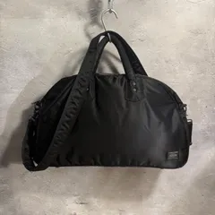 ✨HEAD PORTER ヘッドポーター 2way  タンカー ボストン ショルダーバッグ ブラック カード付き 2WAY ビジネス ハンドバッグ 通勤 通学 メンズ 古着 ビンテージ✨