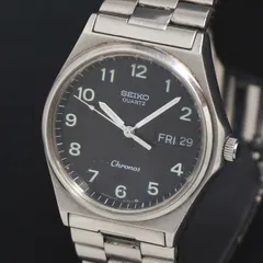 QZ セイコー クロノス 8123-6120 黒文字盤 デイデイト レディース腕時計 2000000 NSK KRK