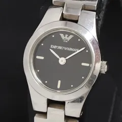 QZ エンポリオアルマーニ AR-5420 黒文字盤 レディース腕時計 2000000 NSK KRK