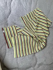 ストライプ ニットマフラー