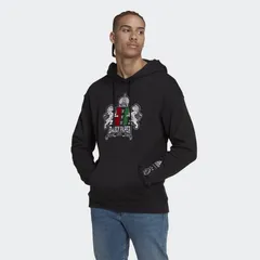 【送料無料・匿名配送】adidas サッカー アヤックス × Daily Paper フーディー 黒 公式 新品