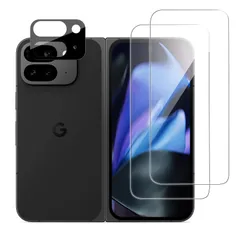 【人気商品】対応 Fold Fold Pro Pro 9 9 保護フィルム Pixel Pixel 高感度 高透過率 気泡ゼロ 自動吸着 飛散防止 9H硬度 傷防止 (2枚)+カメラフィルム(1枚)強化保護フィルム ガラスフィルム 用 Google