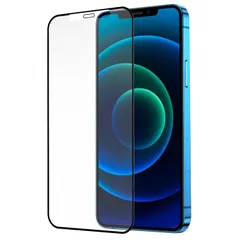 【在庫処分】気泡無し 指紋防止 反射防止 日本製素材旭硝子製 2.5D全面保護 【ゲームフィルム】 max用（6.7インチ） iPhone12pro for アンチグレア ガラスフィルム