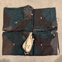 デッドストック 40s 50s スウェーデン軍幕 ポンチョ テント ツェルト