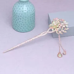 【在庫処分】卒業式 二次会 披露宴 入学式 手作り 古典的 和装 パーティー 花 一本 かんざし ヘアアクセサリー 和装用髪飾り 髪飾り 桜 簪