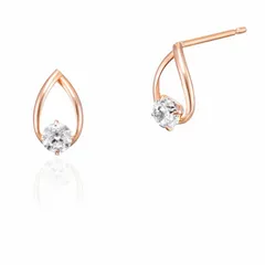 【人気商品】canal4℃(カナルヨンドシー)K10ピンクゴールド(PG)ピアス キュービックジルコニア 151136153117