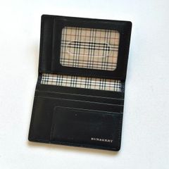 バーバリー BURBERRY 名刺入れ パスケース ノバチェック ブラック