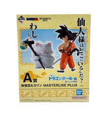 미품 반다이 드래곤 볼 이치 반 쿠지 A 상 드래곤 볼 EX 구름 위의 신전 MASTERLISE PLUS 손오반 & 카린 피규어