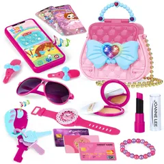 【数量限定】メイクセット 女の子 お化粧おもちゃ メイクおもちゃ 携帯おもちゃ 鍵 TOYS おしゃれバッグ付属 子ども メイクアップ ドレッサーおもちゃ おままごと CORPER なりきり ごっこ遊び 誕生日 クリスマス プレゼント　八歳以上