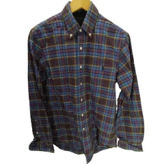 ラルフローレン RALPH LAUREN ポニー 刺繍 マドラスチェック ボタンダウン L/S シャツ メンズ import：S 