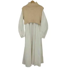 アングリッド Ungrid バックレースアップニットセットワンピース レディース FREE 