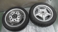 ヤマハシグナス3型スクーター用タイヤ 5本スポーク ディスクブレーキ