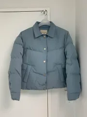 アビエムア パファー ダウン ショート ジャケット クラウド ブルー ダウン 1サイズ