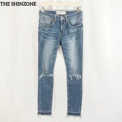 ☆美品☆THE SHINZONE カットオフデニム ダメージ加工 ストレッチ