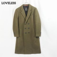 LOVELESS ラブレス 千鳥格子 肉厚 羊毛ロングコート チェスターコート