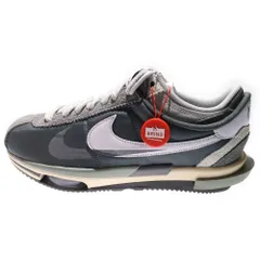 NIKE (ナイキ) ×SACAI ZOOM CORTEZ IRON GREY DQ0581-001 サカイ ズーム コルテッツ アイロン ローカットスニーカー US9.5/27.5cm グレー