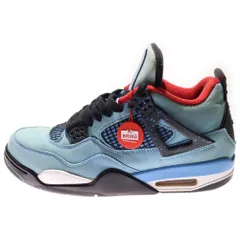 NIKE (ナイキ) ×TRAVIS SCOTT AIR JORDAN 4 RETRO CACTUS JACK トラヴィススコット エアジョーダン 4 ハイカットスニーカー ブルー US10.5/28.5cm 308497-406