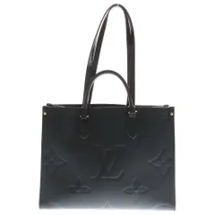 LOUIS VUITTON (ルイヴィトン) モノグラムアンプラント オンザゴーMM トートバッグ ハンドバッグ ブラック ノワール レザー M45595 ゴールド金具