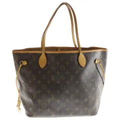 LOUIS VUITTON (ルイヴィトン) モノグラム ネヴァーフルPM トートバッグ ハンドバッグ ブラウン レザー×PVC M40155 ゴールド金具