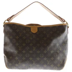 LOUIS VUITTON (ルイヴィトン) モノグラム ディライトフルMM ハンドバッグ ワンショルダーバッグ ブラウン レザー×PVC M40353 ゴールド金具