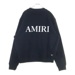 AMIRI (アミリ) MA CORE LOGO ロゴプリント スウェットクルーネックシャツ トレーナー ブラック