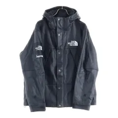 SUPREME (シュプリーム) 18AW ×THE NORTH FACE Leather Mountain Jacket ザノースフェイス レザーマウンテンジャケット ブラック NF0A3VJ8