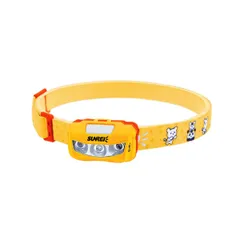 【在庫処分】軽量 乾電池付属 IPX6防水 子供ヘッドランプ 調整可能 LEDヘッドライト プレゼント/夜間キャンプ/ランニング/アウトドア BeBe (オレンジ) Sunrei