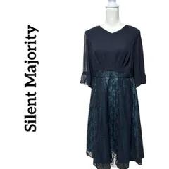 【美品】Silent Majority レースワンピースドレス 長袖 LL