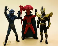 HG 仮面ライダー 爆炎のサバイブ編 狼男 / ドクターケイト / 仮面ライダーオーディン 3体