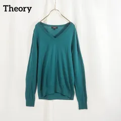 ☆美品☆ Theory ニットセーター Sサイズ Vネック 薄手 グリーン