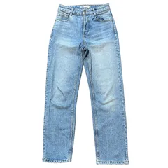 ZARA ハイウエスト ルーズ テーパードデニム ブルー サイズ34 レディースXS ザラ