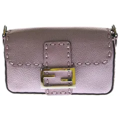 FENDI (フェンディ) ズッカ マンマバケット 2WAYバッグ ハンドバッグ ミニバッグ ショルダーバッグ メタリックパープル メタリックピンク 8BS017 AT0G F0G45