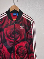 ヴィンテージ adidas アディダス ジャージ レッド/ブラック XS