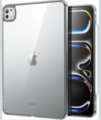 ★ESR iPad Pro 11インチ ケース（M5/M4、2025/2024）専用 薄型軽量 耐衝撃・耐落下保護・耐黄変 ハイブリッドケース ハード背面とソフトフレーム Pencil Pro/USB-C対応 Classicシリーズ ブラッククリア