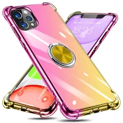 【人気商品】Pro Pro Max 携帯カバー Max 耐衝撃 13 透明 車載ホルダー対応 13 一体型 アイフォン 落下防止 防塵 グラデーション色 変形防止 TPU 全面保護 アイフォン クリア 13 リング付き Pro Max ケース 用 用 カバー