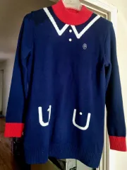 カステル ネイビー ニットロング