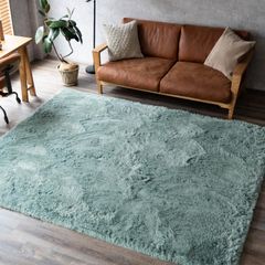 LOWYA ラグ カーペット 140×200cm ミントグリーン ホテルライク - メルカリ