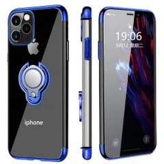 【人気商品】用 用 アイフォン 全面保護カバー ケース ケース 変形防止 一体型 軽量 薄型 防塵 TPU 透明 スタンド機能 MJJ-SJ-1037-11-4 耐衝撃 落下防止 クリア リング付き max pro 11 iPhone