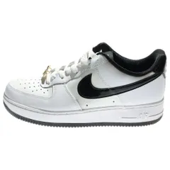 NIKE (ナイキ) AIR FORCE 1 '07 EMB WORLD CHAMP エアフォース 1 ワールドチャンプ ローカットスニーカー ホワイト/ブラック US9.5/27.5cm DR9866-100