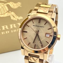 美品】バーバリー BURBERRY BU9146 腕時計 ザ・シティ チェック柄