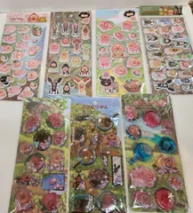 こびとすかん　7枚セット　クーリア　ぷっくりシール　ウォーターシール　正規品