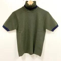 OG35 OLD ENGLAND オールドイングランド タートルネックニット グリーン 半袖 トップス レディースのサムネイル
