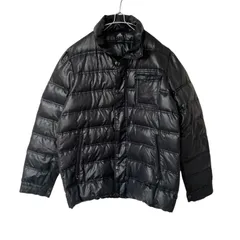 ZM1673 adidas アディダス ダウンジャケット アウター ロゴ刺繍 ブラック サイズL