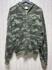 L アーバンストッフ ヴァンズ パサデナ クロップド フード ジップアップ (カモフラ)