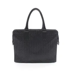 ボッテガヴェネタ BOTTEGA VENETA ブリーフケース イントレチャート ブラック レザー イントレチャート ブリーフケース メンズ Used B