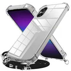 【在庫処分】耐衝撃 SOG12ケース TPU SO-53D エアクッション 斜めかけ 調節可能な 肩掛け 全透明 紐付き 薄型 グラデーションカバー 軽量 ネックストラップ ストラップ 落下/紛失防止 ショルダー ワイヤレス充電対応 クリア 可愛い ケース ソ