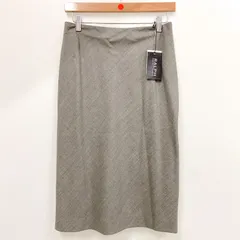 OG35 タグ付き RALPH LAUREN ラルフローレン タイトスカート グレー レディース 11サイズ