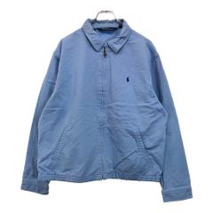 美品】【現行】ラルフローレン・リネン素材ハリントンブルゾン・XL
